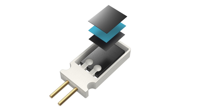 Construction of the HUMICAP® capacitive thin-film polymer sensor